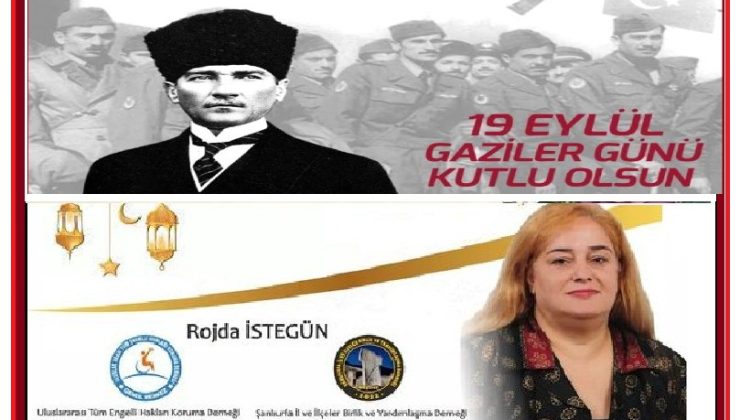 ÖZYARMERSİN POSTASI GAZETESİ WEB SAYFASINDA  YAYINLANAN  19 EYLÜL GAZİLER GÜNÜ  MESAJI;