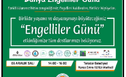 3 Aralık Dünya Engelliler Günü,