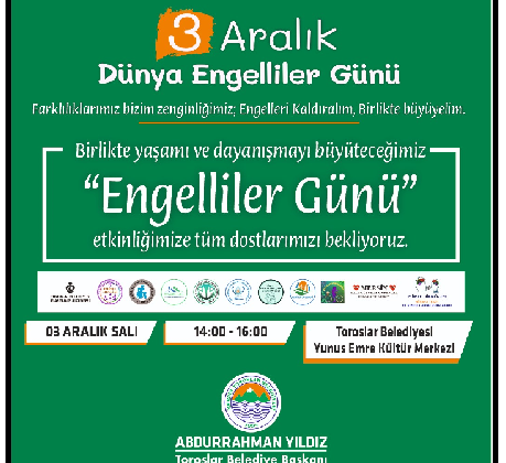 3 Aralık Dünya Engelliler Günü,