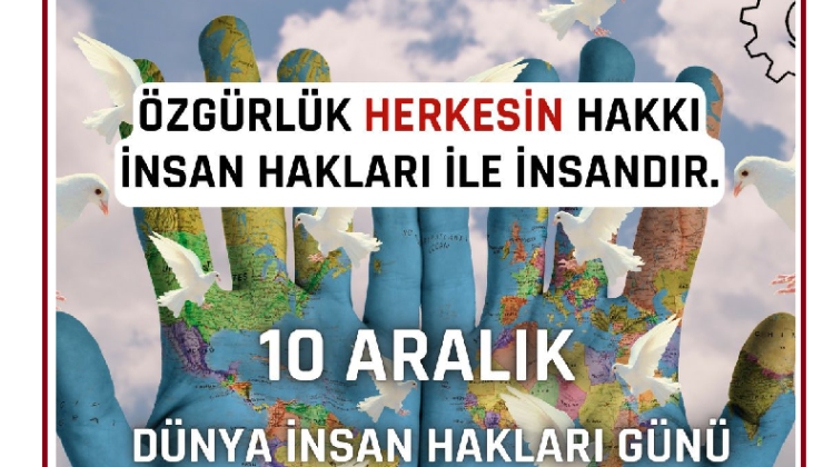 10 aralık insan hakalrı mesajı,