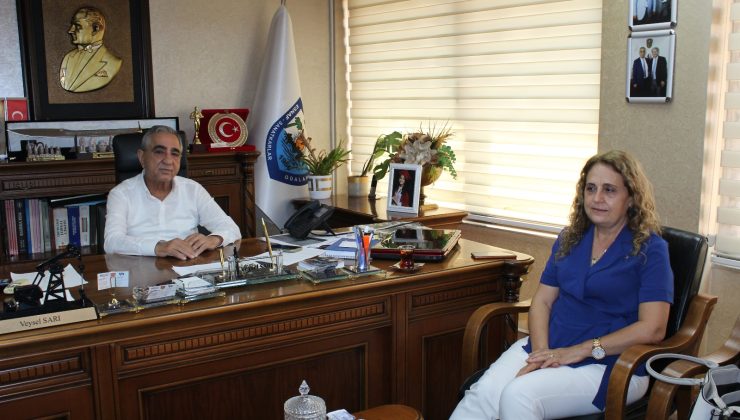 Mersin ESOB Başkanı Sarı’ya içini döken İhsaniye Mahalle muhtarı Yılmaz “ Mahallemizi tamircilerden arındırın”