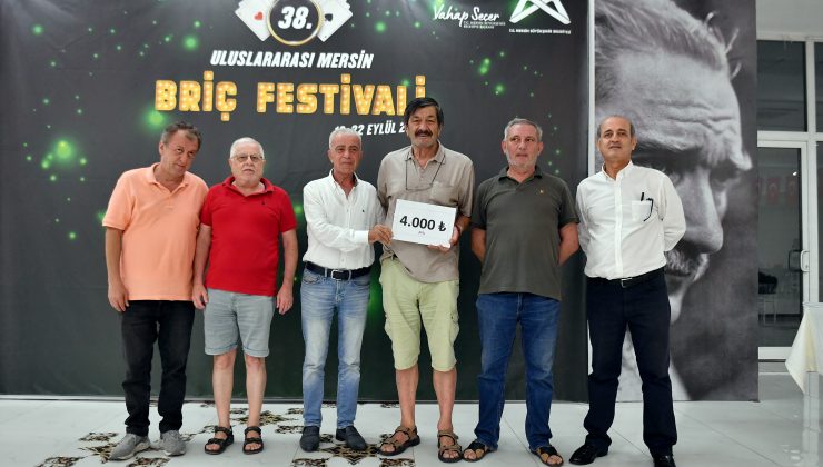 38.ULUSLARARASI MERSİN BRİÇ FESTİVALİ’ ÖDÜL TÖRENİ İLE SON BULDU  BÜYÜKŞEHİR’İN EV SAHİPLİĞİNDE GERÇEKLEŞTİRİLEN TURNUVADA, BİRİNCİLER BELLİ OLDU