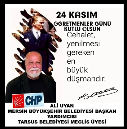 24 KASIM ÖĞRETMENLERGÜNÜ KUTLAMA MESAJI