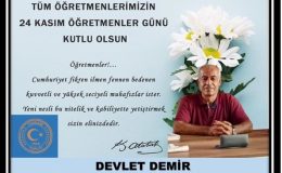 24 KASIM  ÖĞRETENLER GÜNÜ MESAJI