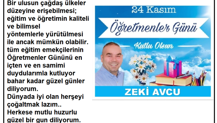 24kasım öğretmenler günü mesjları