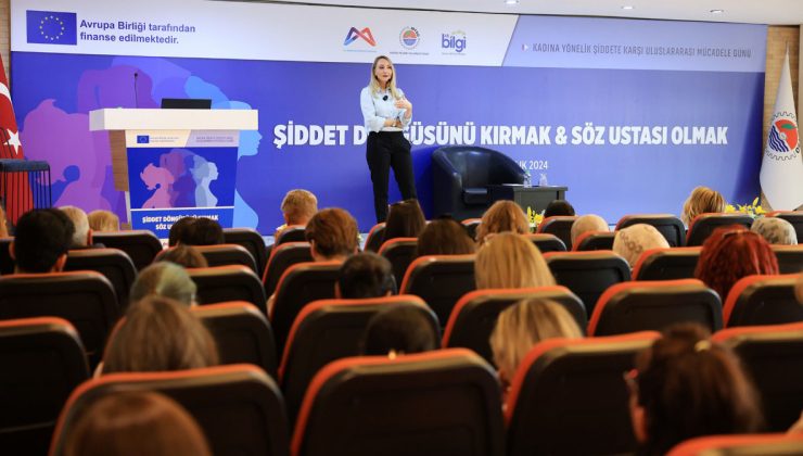 Kadınlara şiddetle mücadele yöntemleri anlatıldı