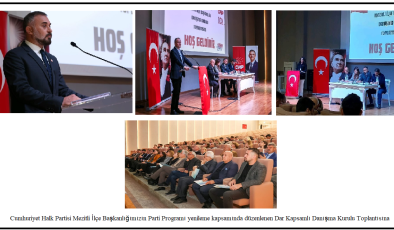 Cumhuriyet Halk Partisi Mezitli İlçe Başkanlığımızın Parti Programı yenileme kapsamında düzenlenen Dar Kapsamlı Danışma Kurulu Toplantısına;