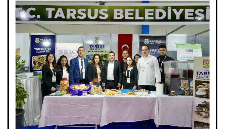 -TARSUS BELEDİYESİ STANDINA MERSİN TARIM FUARI’NDA BÜYÜK İLGİ