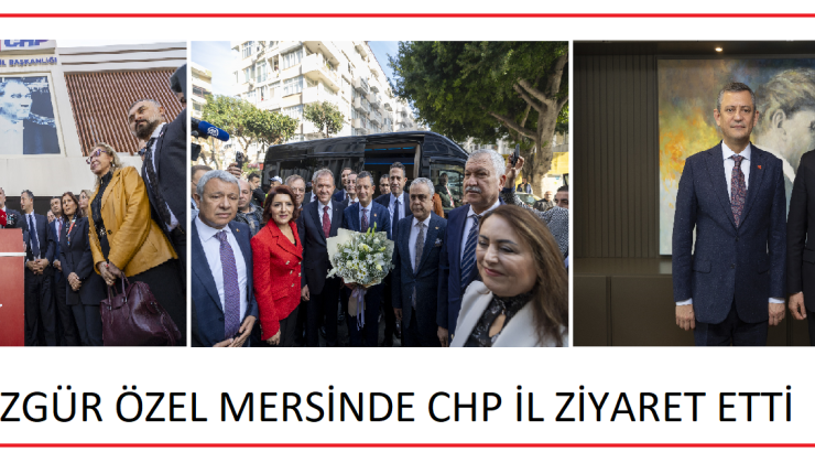 CHP GENEL BAŞKANI ÖZGÜR ÖZEL, BAŞKAN SEÇER’İ ZİYARET ETTİ CHP GENEL BAŞKANI ÖZEL: “CUMHURİYET’İN İKİNCİ YÜZYILININ İLK YEREL SEÇİMLERİNDEKİ REKORUNU, İLK GENEL SEÇİMLERDE DE MERSİN’DEN BEKLİYORUZ”