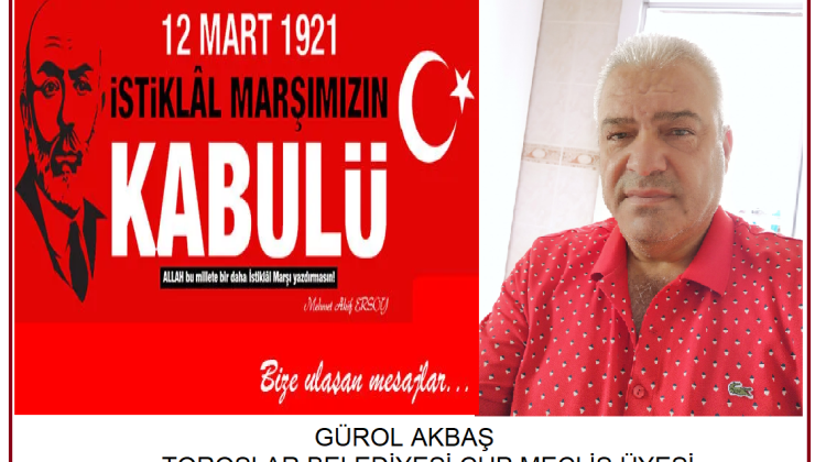 İSTİKLAL MARŞIMIZIN KABUL  OLUŞUNUN YIL DÖNÜMÜ